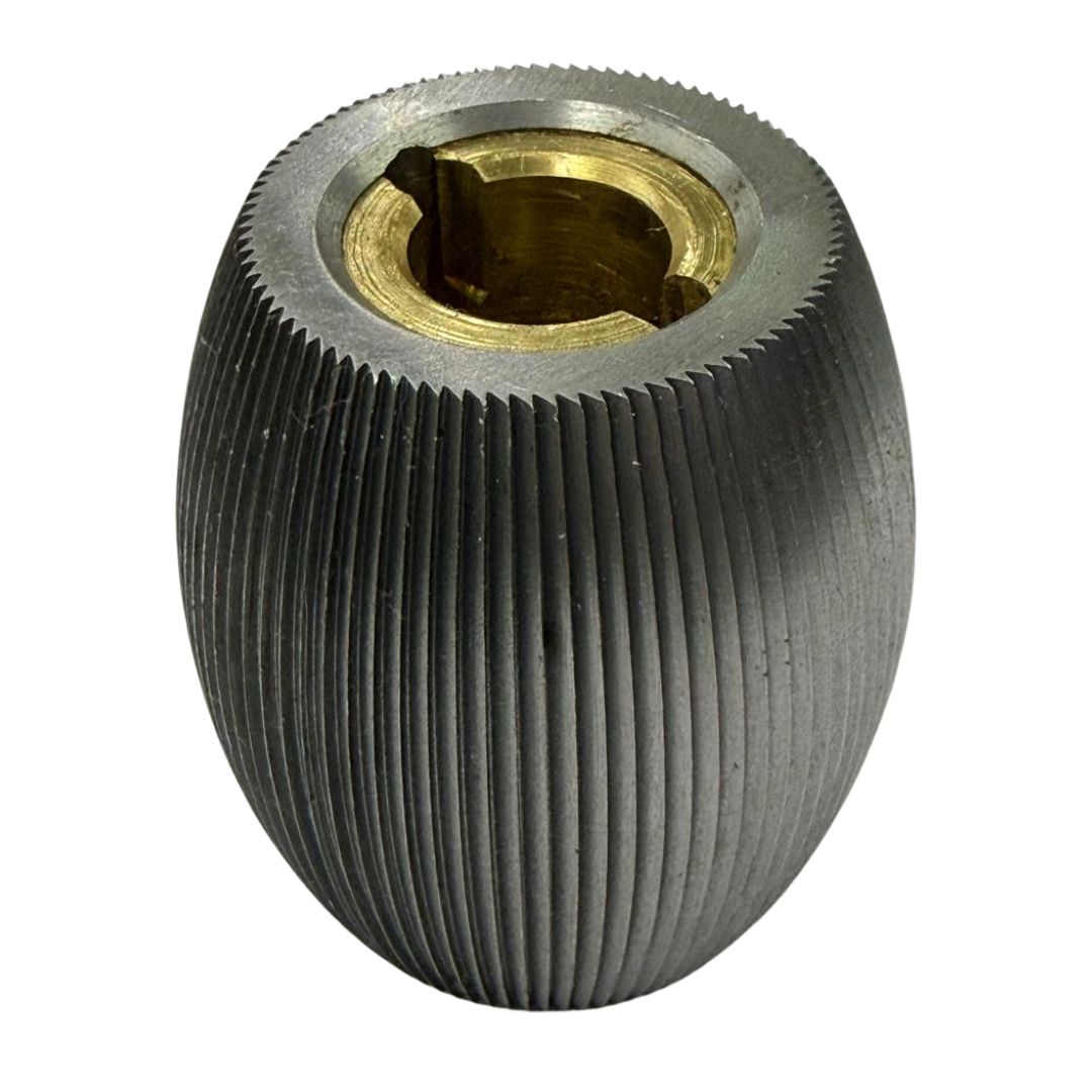 Barril de acero con buje de bronce No. 3 - 4 para maquinas de rebajar reforzadas y trabajos pesados.